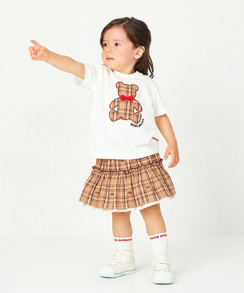 MIKI HOUSE tシャツ ミキハウスベア半袖Tシャツ キッズ 子供服