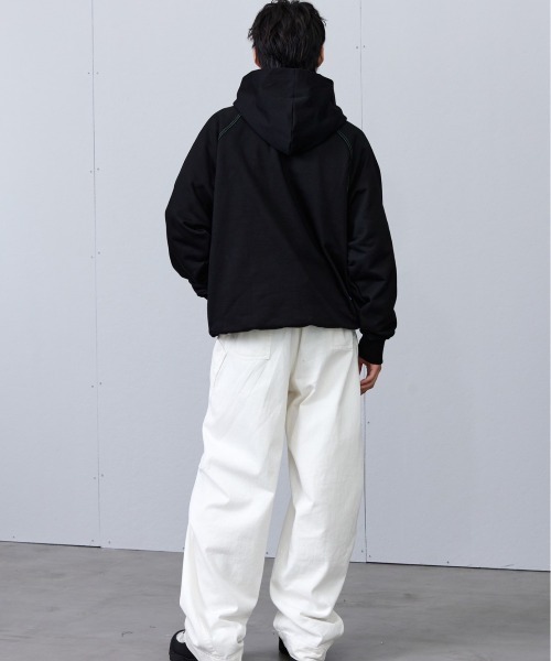 Arch パーカー グレー M college logo sweat zip parka【gray】 - Arch ☆ アーチ