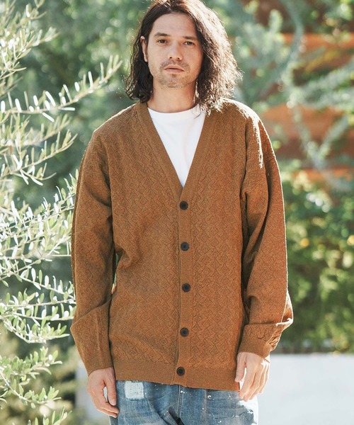 CAMBIO（カンビオ） カーディガン mcg3397- Openwork Knit Relax