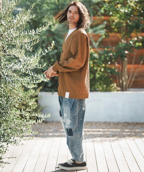 CAMBIO（カンビオ） カーディガン mcg3397- Openwork Knit Relax