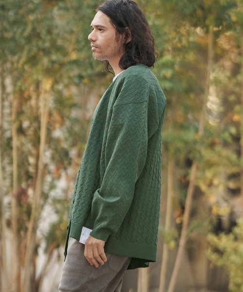 人気作家さんのニットカーディガン CAMBIO（カンビオ） カーディガン mcg3397- Openwork Knit Relax