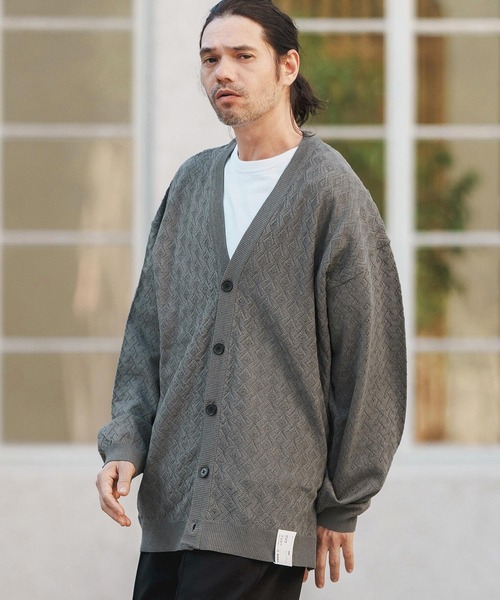 CAMBIO（カンビオ） カーディガン mcg3397- Openwork Knit Relax