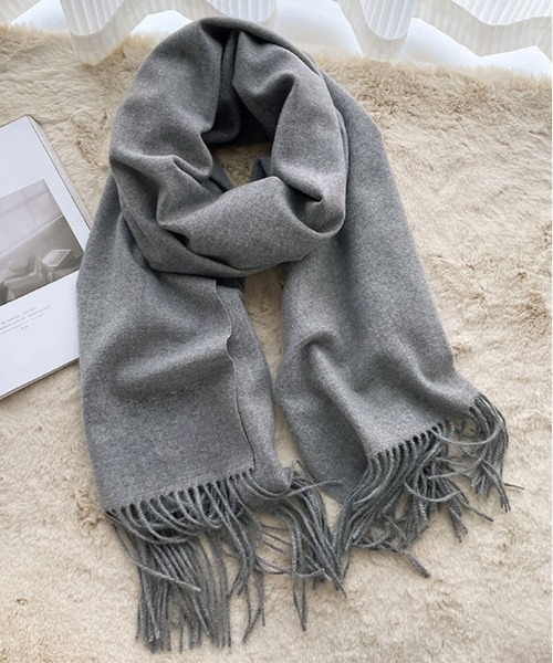 ⭐︎専用⭐︎baserangeベースレンジ ニット マフラー ストール 大判 グレー ⭐︎専用⭐︎baserangeベースレンジ ニット マフラー ストール 大判 グレー