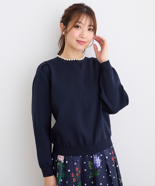 ニット パワーショルダーニットカーディガン レディース : 80694251  