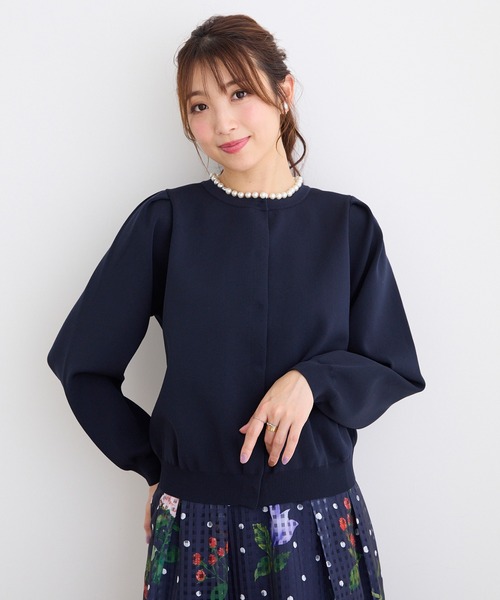 ニット パワーショルダーニットカーディガン レディース : 80694251  