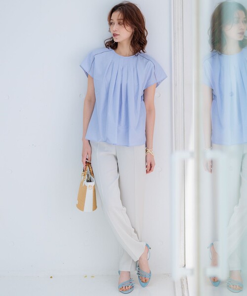 23区 パンツ 「新色追加/洗える」ストレッチジョーゼット
