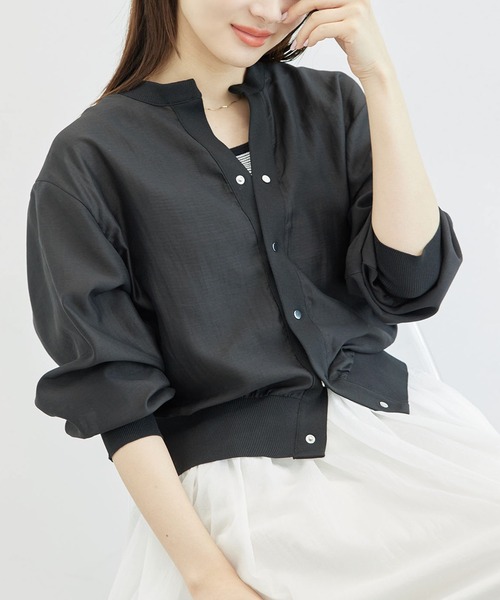 Plage RADIOSO スカシガラロングカーディガン 定価26400円 ベイクルーズ購入   ブラック レディース プラージュ【中古】4-0302M☆ 219801-2.jpg