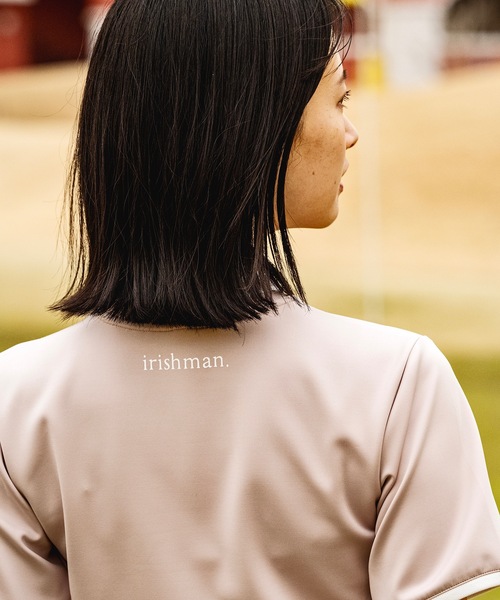 IRISHMAN 【Newgrange】classic mock neck 半袖 IRISHMAN tシャツ 「Newgrange」classic mock neck pullover