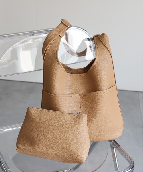 トートバッグ レディース ポーチ付き sakishimatokyo トートバッグ 「大容量ポーチ付き」アジャスター付き