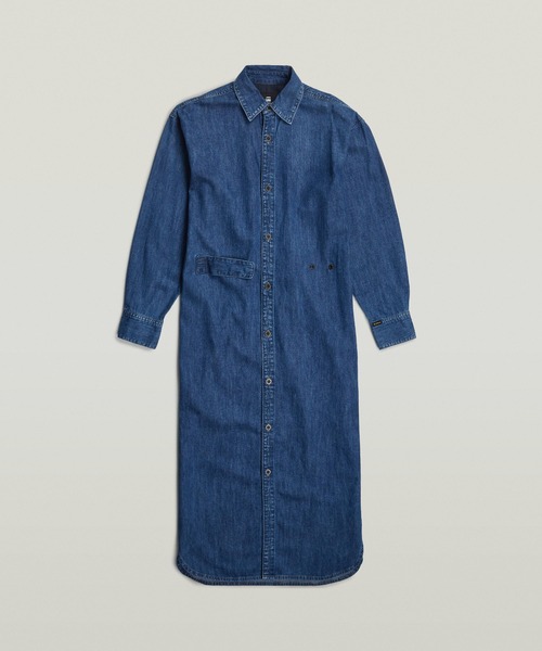 ワンピース LONG TAB SHIRT DRESS/ロングデニムシャツワンピース/マキシ丈 | G-STAR RAW | 04