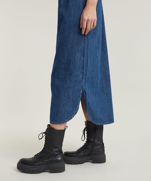 ワンピース LONG TAB SHIRT DRESS/ロングデニムシャツワンピース/マキシ丈 | G-STAR RAW | 03