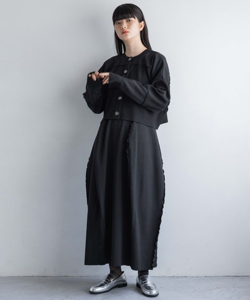 40♡TO BE CHIC 黒スカラップヘムノースリーブワンピース 40♡TO BE CHIC 黒スカラップヘムノースリーブワンピース - メルカリ