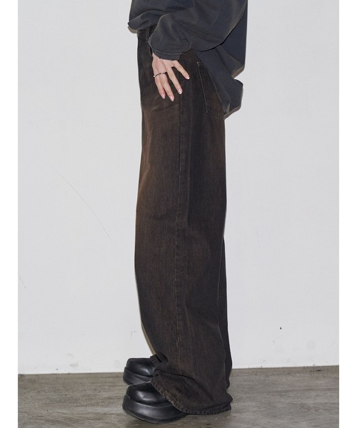 【VEQUM】RIM WIDE JEANS VEQUM（ベクム） ジーンズ デニム デニムパンツ 「VEQUM」RIM WIDE