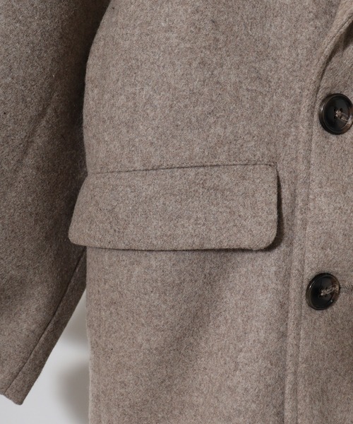 VINTAGE【ドネガルツイード】ベルテッド ダブルブレストコート SUGGESTION チェスターコート コート Double-breasted wool