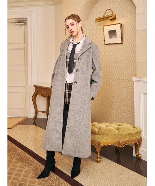 darich ベーシックテーラードロングコート Darich コート アウター ベーシックテーラードロングコート
