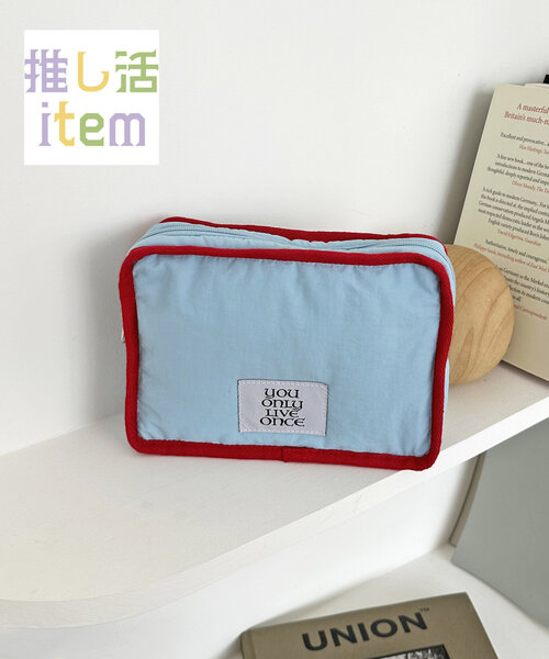 Discoat（ディスコート） ポーチ 「推し活対応」パデッドバイカラー