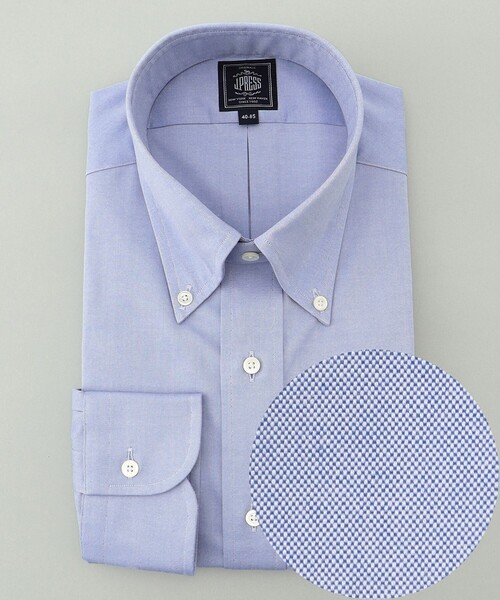 312 新品 ジェイプレス 定番 ピンオックス ドレスシャツ 形態安定BD 3L ジェイ プレス メン J.PRESS MEN 【PREMIUM PLEATS / 形態安定