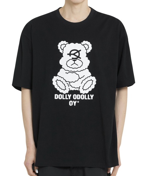 OY オーワイ ステッチ オードリー くま クマ 熊 Tシャツ 青
