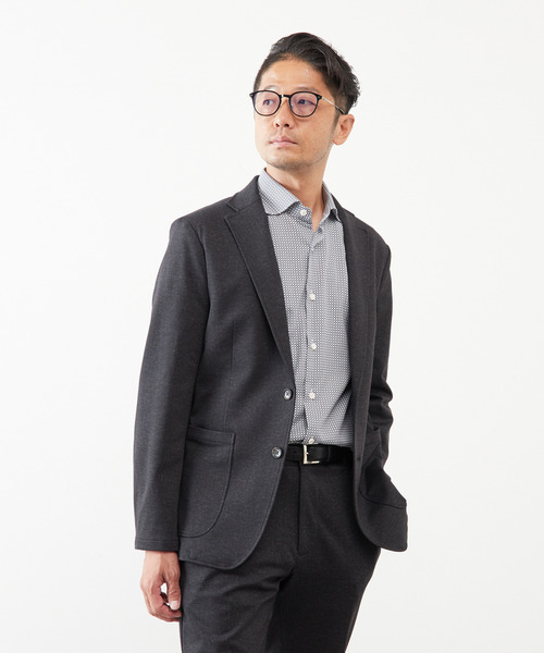 MEN'S MELROSE ジャケット テーラードジャケット プリントテック