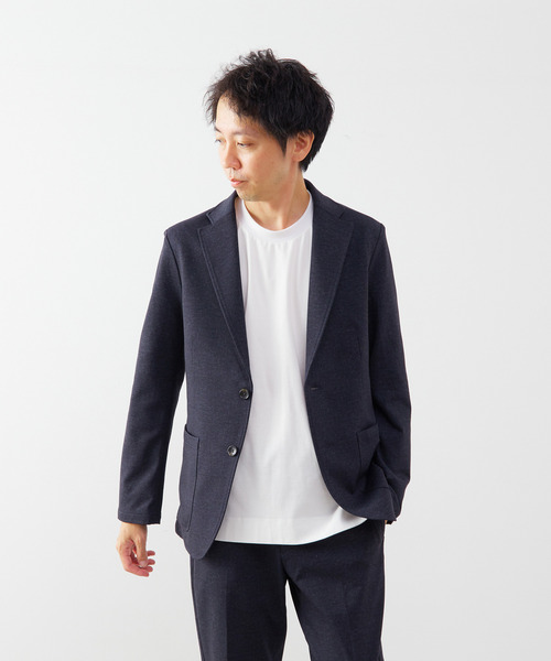 MEN'S MELROSE ジャケット テーラードジャケット プリントテック