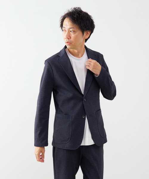 MEN'S MELROSE ジャケット テーラードジャケット プリントテック