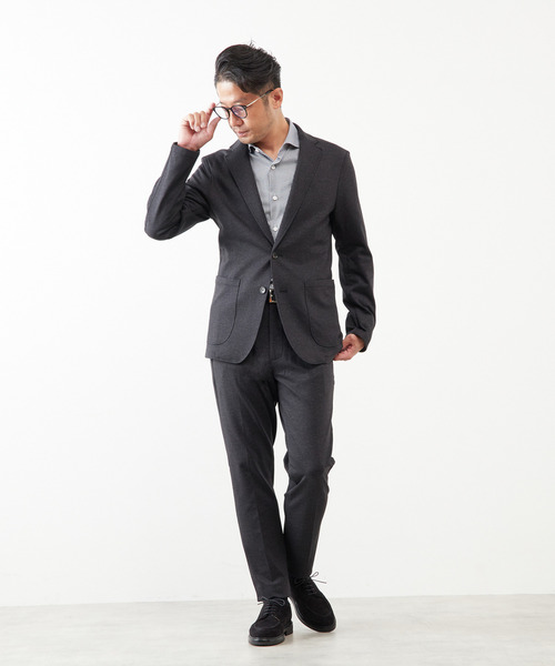 MEN'S MELROSE ジャケット テーラードジャケット プリントテック