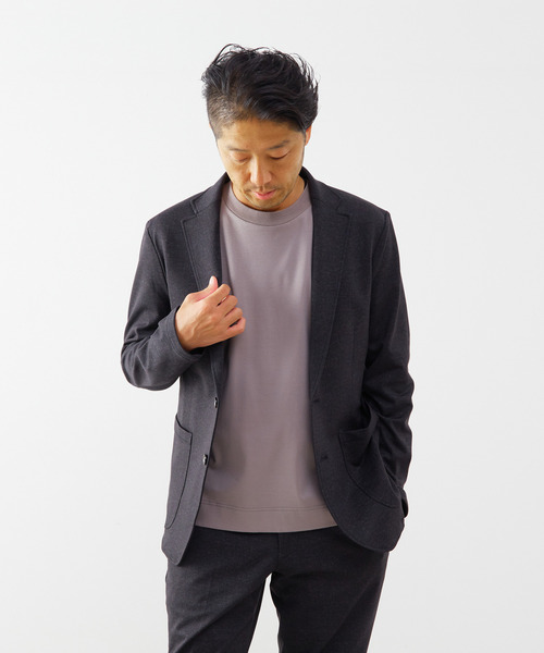 MEN'S MELROSE ジャケット テーラードジャケット プリントテック