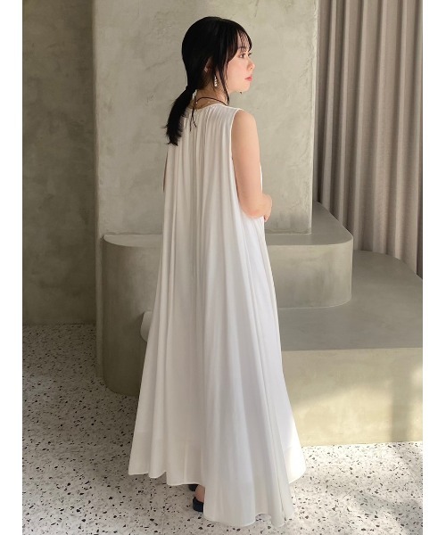 完売品　Mila Owen ギャザーボリュームノースリワンピース ギャザーボリュームノースリワンピース【ウォッシャブル