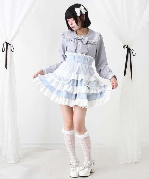 【3点まとめ売り】【美品】3段フリルレースリボンスカート 他2点 3点まとめ売り】【美品】3段フリルレースリボンスカート 他2点 3