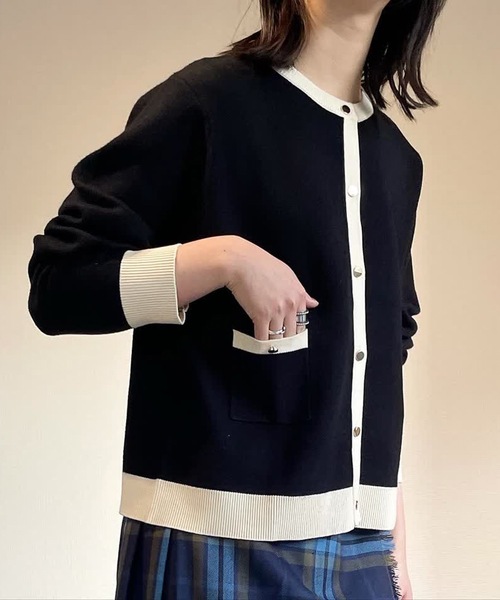 カーディガン バイカラーカーディガン レディース : ZOZOTOWN Yahoo!店