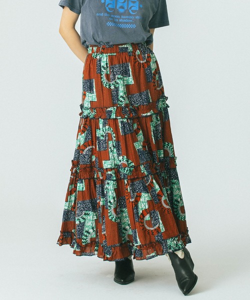 ROSE  BUD  迷彩スカート♡ 美品  完売☆ 楽天市場】ティアードスカート／ローズバッド（ROSE BUD