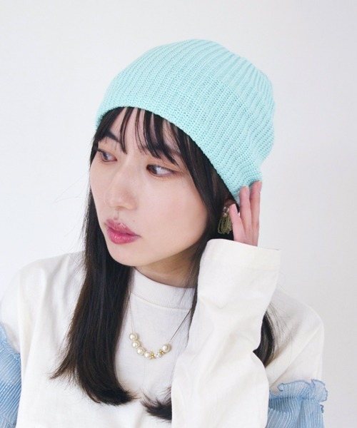 polcadot（ポルカドット） ニット帽 ニットキャップ 紫外線カット COOL