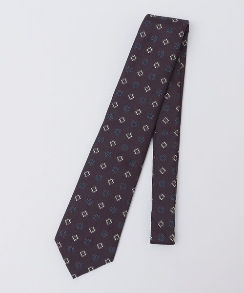 シップス（SHIPS）/Puccini: シルク スクエア 小紋 タイ SHIPS（シップス） ネクタイ Puccini: シルク スクエア 小紋 タイ