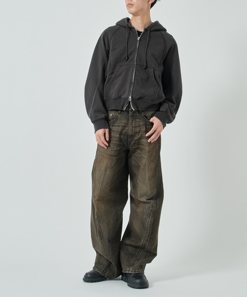 NVRFRGT（ネヴァーフォーゲット） パーカー PANELLED ZIP UP HOODIE