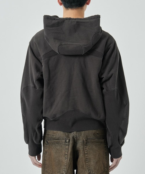NVRFRGT（ネヴァーフォーゲット） パーカー PANELLED ZIP UP HOODIE