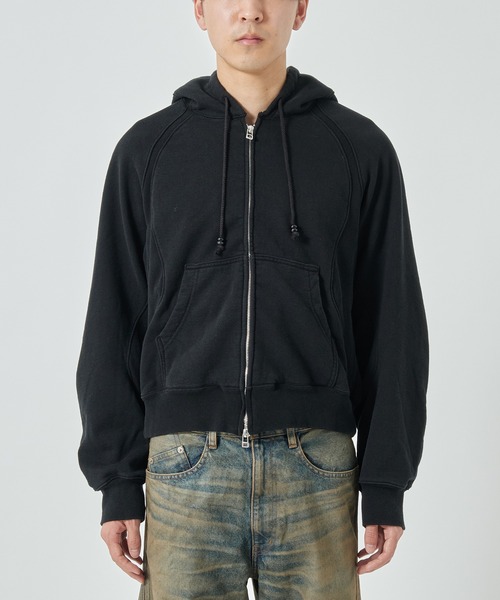 NVRFRGT（ネヴァーフォーゲット） パーカー PANELLED ZIP UP HOODIE