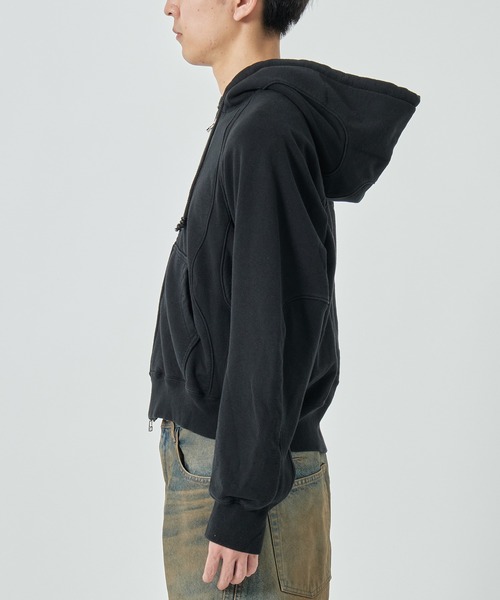 NVRFRGT（ネヴァーフォーゲット） パーカー PANELLED ZIP UP HOODIE