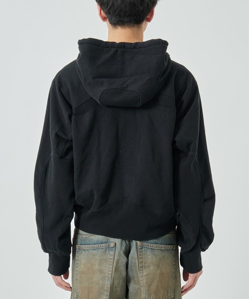 NVRFRGT（ネヴァーフォーゲット） パーカー PANELLED ZIP UP HOODIE