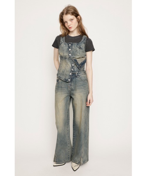 SLY キャミソール 「限定展開」LAYERED CORSET DENIM BUSTIER-C