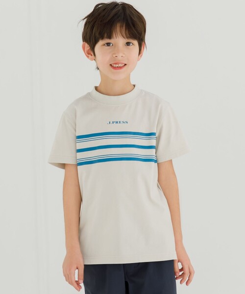 J.PRESS（J.プレス） tシャツ 「140-170cm」ボーダープリント Tシャツ