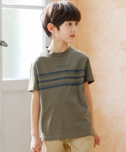 J.PRESS（J.プレス） tシャツ 「140-170cm」ボーダープリント Tシャツ
