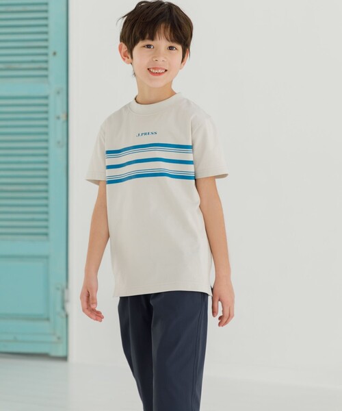 J.PRESS（J.プレス） tシャツ 「140-170cm」ボーダープリント Tシャツ
