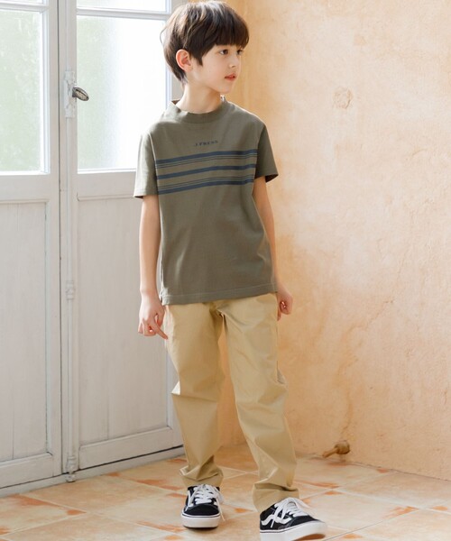 J.PRESS（J.プレス） tシャツ 「140-170cm」ボーダープリント Tシャツ