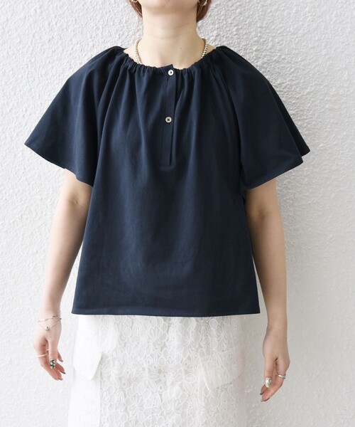 tシャツ SHIPS any:「UVカット/接触冷感/吸水速乾/洗濯機可能」USAコットン フレア TEE レディース SHIPS｜SHIPS any:<UVカット/接触冷感/吸水速乾/洗濯機可能>USA