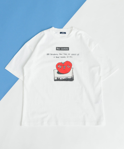 カットソー BEN LENOVITZ Fruit Print T-shirts ITEMS URBANRESEARCH tシャツ BEN LENOVITZ Fruit Print T