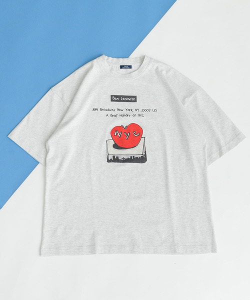 カットソー BEN LENOVITZ Fruit Print T-shirts ITEMS URBANRESEARCH tシャツ BEN LENOVITZ Fruit Print T