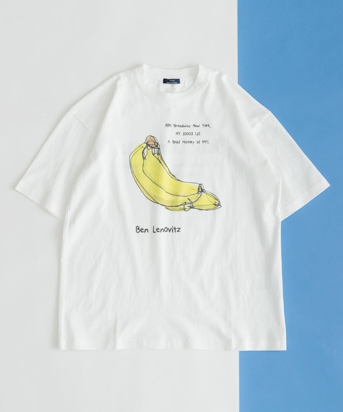 カットソー BEN LENOVITZ Fruit Print T-shirts ITEMS URBANRESEARCH tシャツ BEN LENOVITZ Fruit Print T