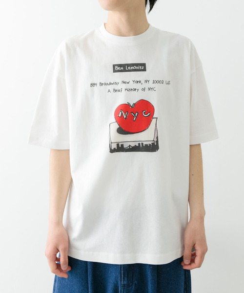 カットソー BEN LENOVITZ Fruit Print T-shirts ITEMS URBANRESEARCH tシャツ BEN LENOVITZ Fruit Print T
