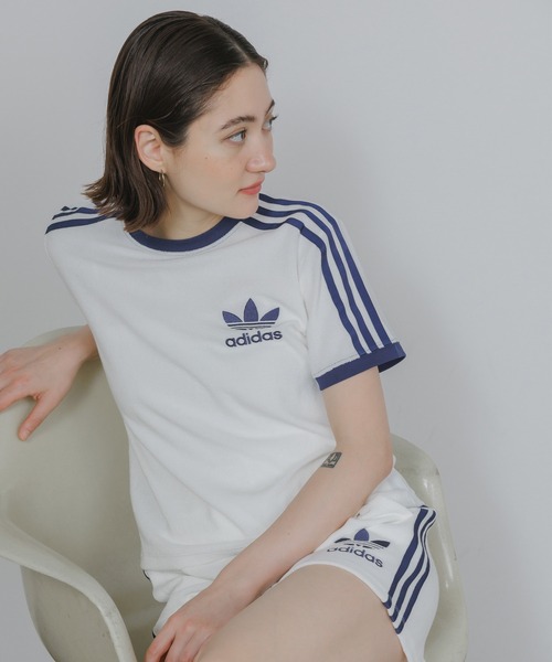 ◆正規品◆ADIDAS TERRY 3S T-SHIRT(W)◆関税/送料込◆人気 adidas/アディダス TERRY 3S TEE（Tシャツ/カットソー）｜adidas