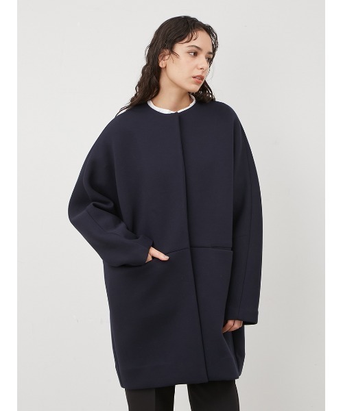 ミラオーウェン ウール コート ノーカラーコート　美品 Mila Owen 「Mila Owen」 ノーカラーコート 0 ピンク レディース